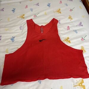 Nike Red Mesh Jersey Tank